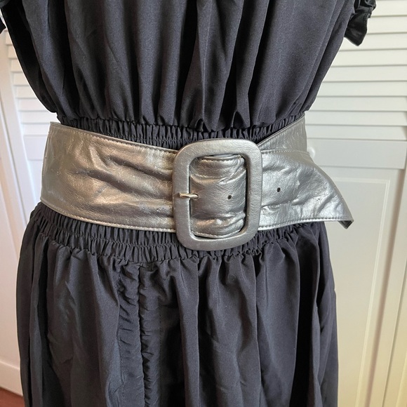 Vintage Steve Madden silver pleather belt - Picture 1 of 11